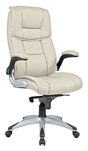 Компьютерное кресло Хорошие кресла Nickolas для руководителя, обивка: экокожа, цвет: beige - фотография № 3