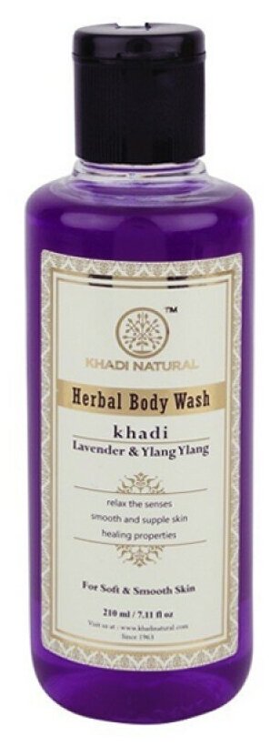 Гель для душа Khadi Natural Lavender & Ylang ylang, 210 мл, 230 г - фотография № 3