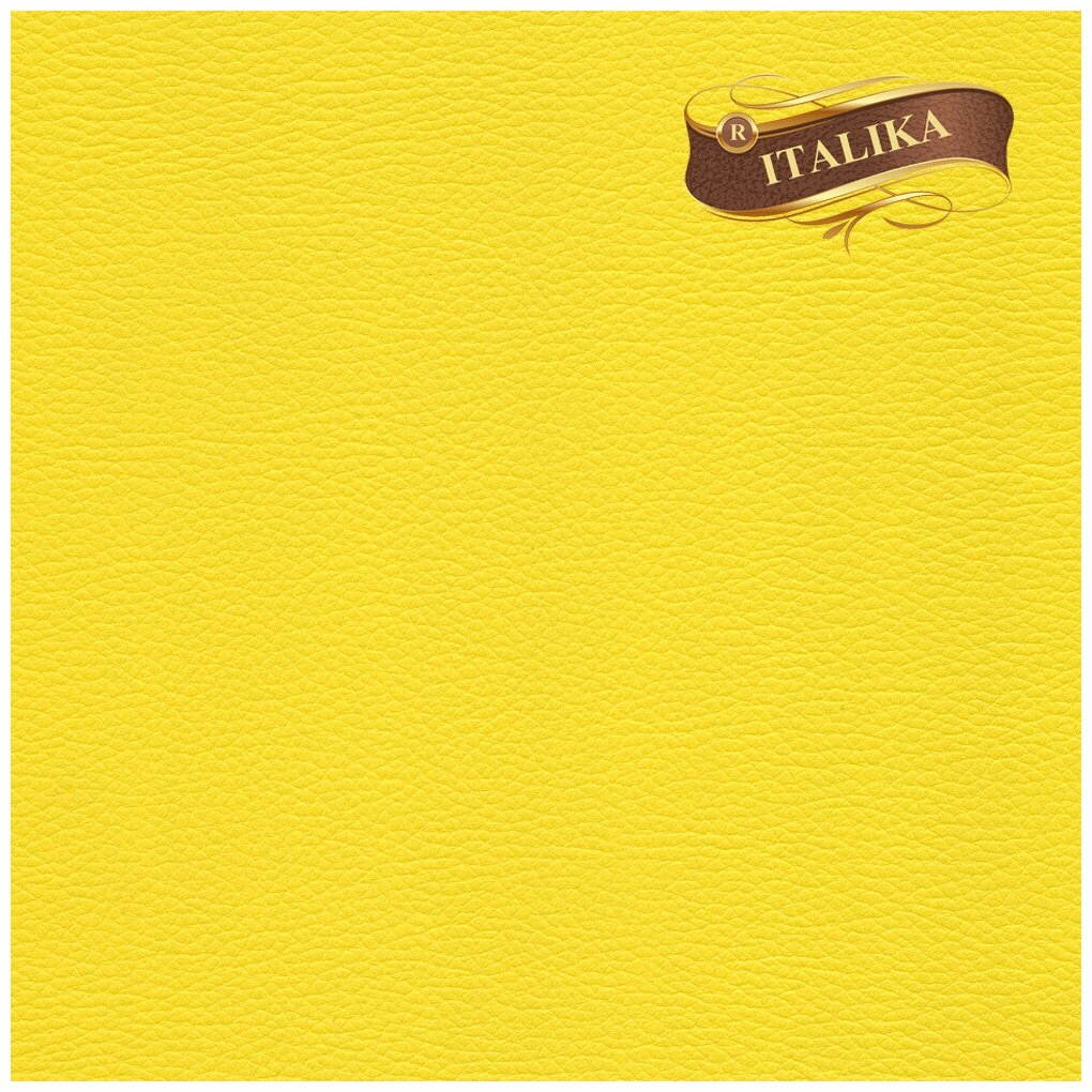 Экокожа ITALIKA кожзам искусственная кожа - 1х1,4м (100х140см) цвет желтый