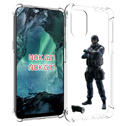 Чехол MyPads Tom-Clancy's-Rainbow-Six-1 для Nokia G11 / G21 задняя-панель-накладка-бампер чехол mypads tom clancy s rainbow six 2 для nokia g11 plus задняя панель накладка бампер