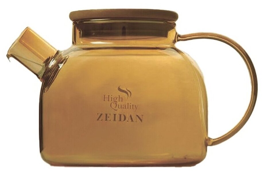 Стеклянный жаропрочный заварочный чайник Zeidan Z-4363 / 1000 мл