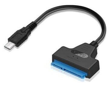 Orient переходник UHD-504N-C USB 3.2 Gen1 USB 3.0 адаптер для SSD & HDD 2.5" SATA 6GB s ASM225CM поддержка UASP  кабель подключения USB Type-C