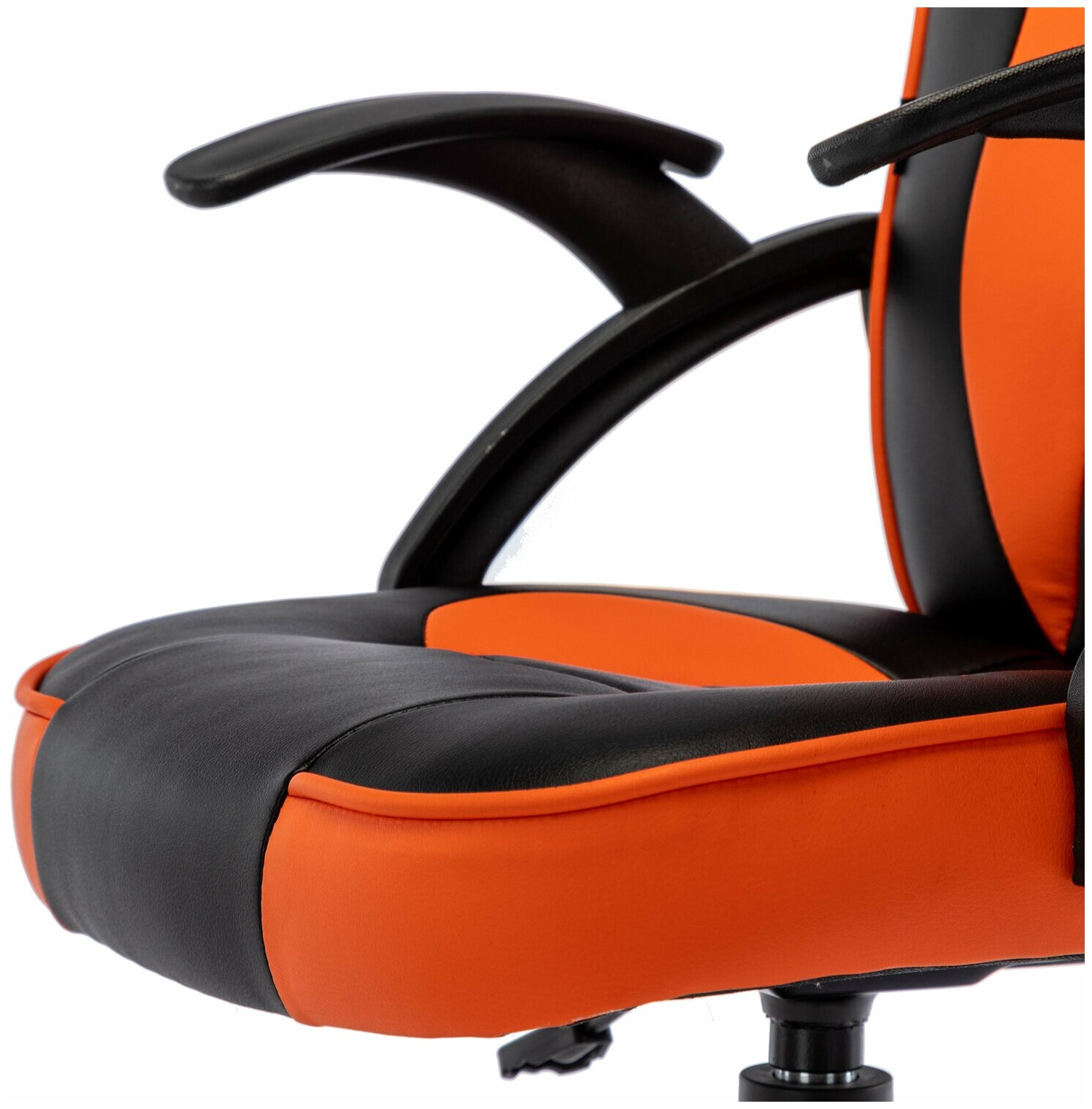 Кресло компьютерное BRABIX Shark GM-203, экокожа, черное/оранжевое (532513) - фотография № 11