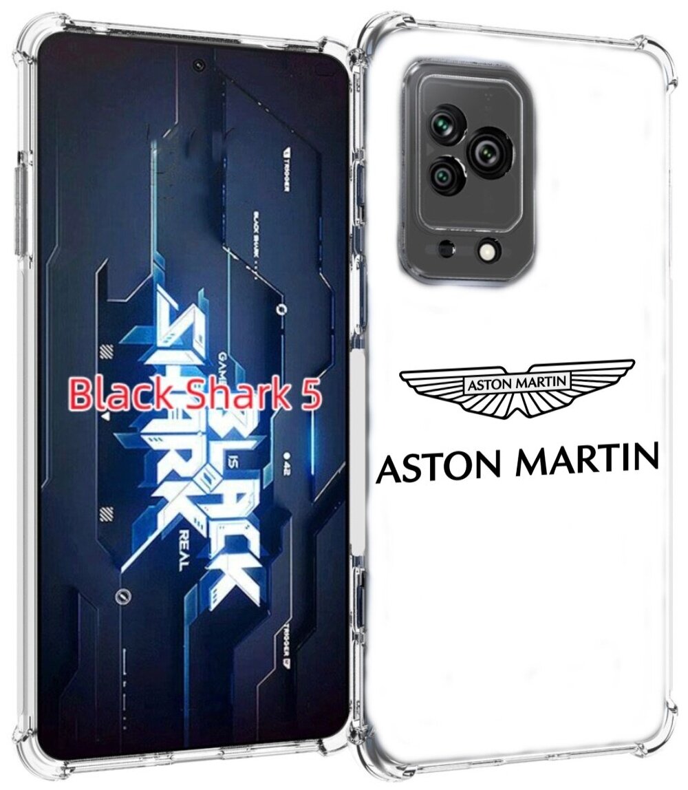 Чехол MyPads Aston-Martin мужской для Xiaomi Black Shark 5 задняя-панель-накладка-бампер