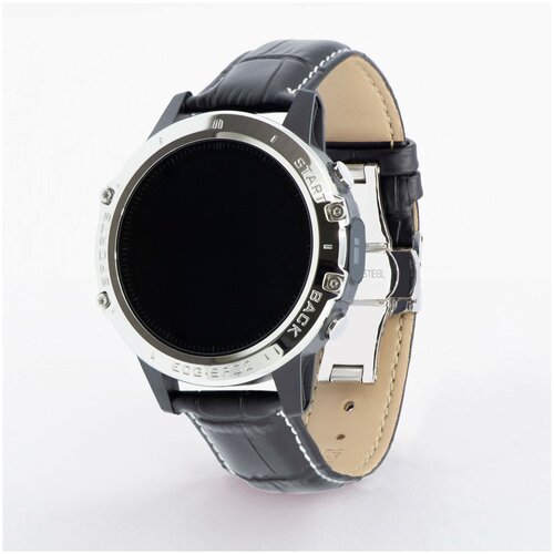 Профессиональные часы здоровья с измерением кислорода давления снятием ЭКГ и круглосуточным мониторингом пульса DrHofner DH50 глянцево-чёрный 1175000₽