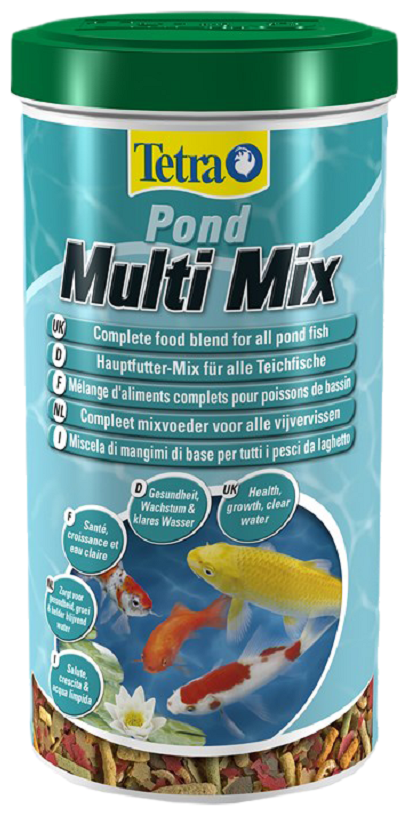 Tetra Pond MultiMix корм для пруд.рыб (гранулы, хлопья, таблетки, гаммарус), 1 л - фотография № 10