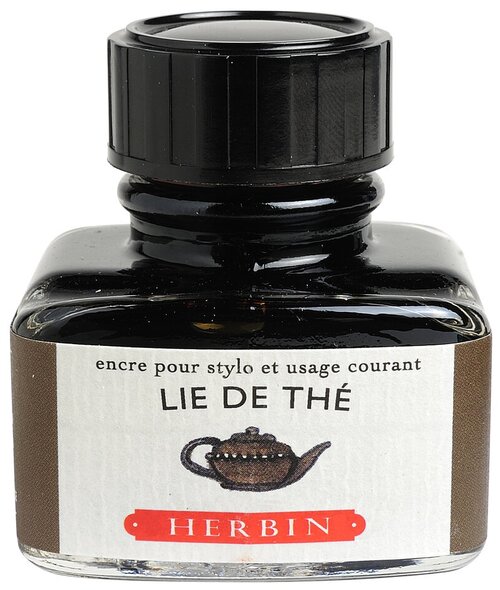 Чернила Herbin Lie de thé для перьевых ручек, темно-коричневый, 30 мл