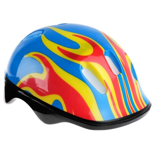 Шлем защитный детский OT-H6, размер M, 52-54 см, цвет синий, 1 шт.