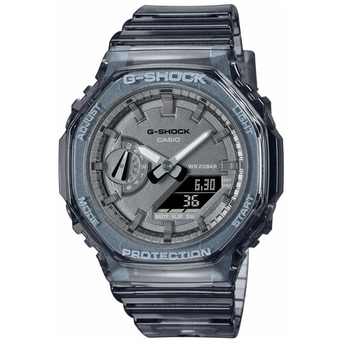 Наручные часы CASIO G-Shock, черный, серый casio g shock gma s2100sk 1a metallic skeleton