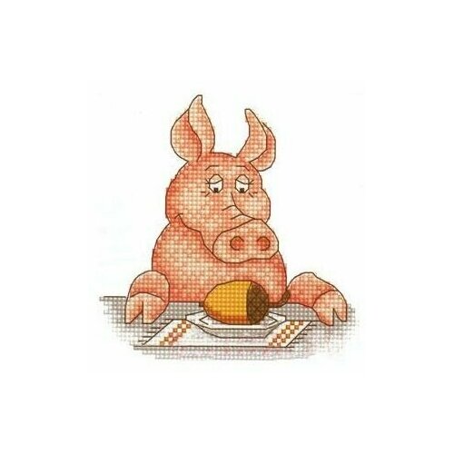 Набор для вышивания Сделано с любовью Разгрузочный день 15x15 см, Свиньи Детские Животные набор для вышивания сделано с любовью какое сказочное свинство 10x15 см свиньи детские животные
