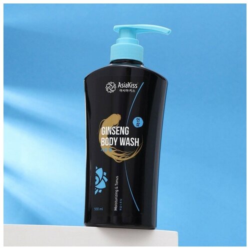 AsiaKiss Гель для душа AsiaKiss с экстрактом корня женьшеня, 500 мл