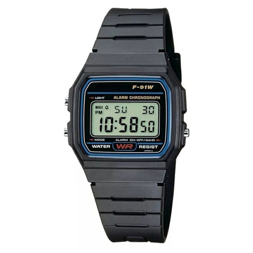 Часы наручные спортивные, резиновый ремешок, с цифровым дисплеем, секундомер, будильник, подсветка