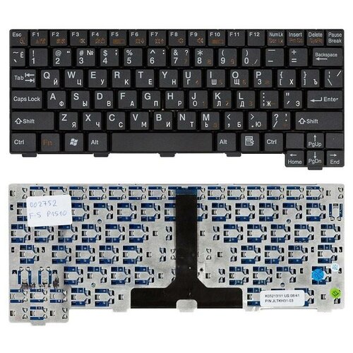 Клавиатура для ноутбука Fujitsu-Siemens Lifebook P1610 P1510 черная 1750₽