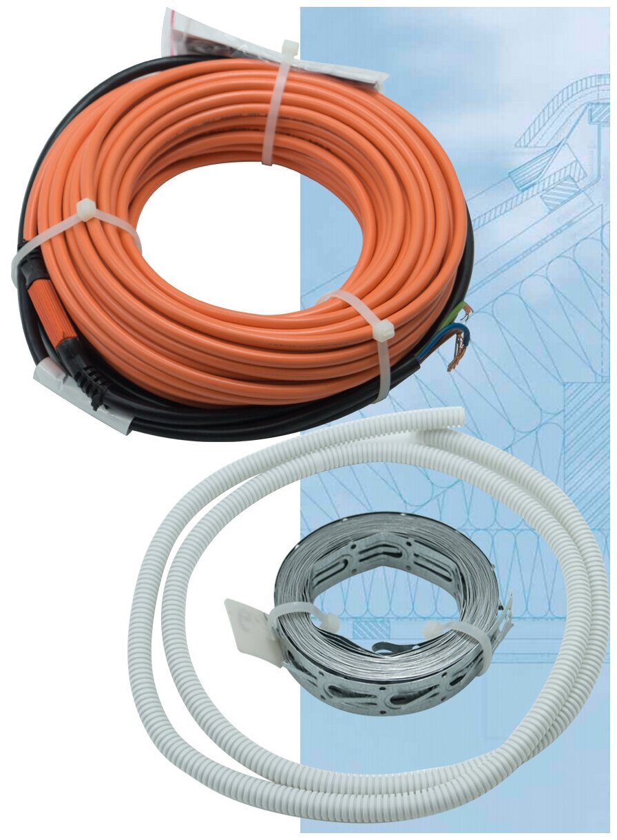 Греющий кабель, Теплолюкс, ProfiRoll, 7.2 м2, длина кабеля 62.5 м - фотография № 15
