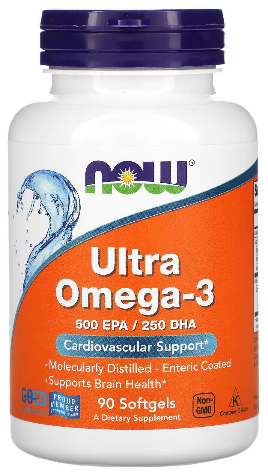 NOW Foods Ultra Omega-3 500 EPA/250 DHA 90 капсул