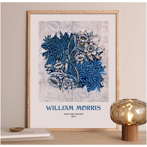 Постер 30х40 Tulip and willow, WILLIAM MORRIS