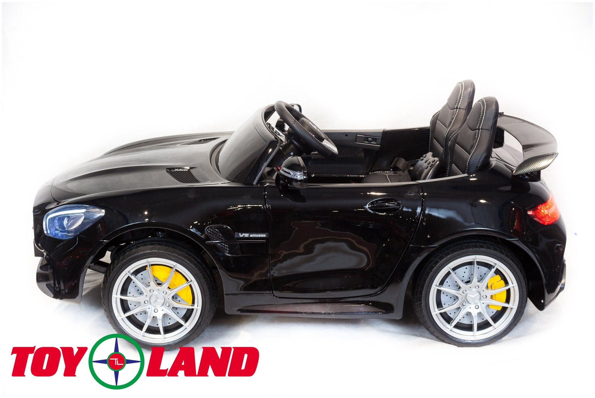 Электромобиль Toyland Mercedes-Benz GTR 4Х4, цвет: черный - фото №5