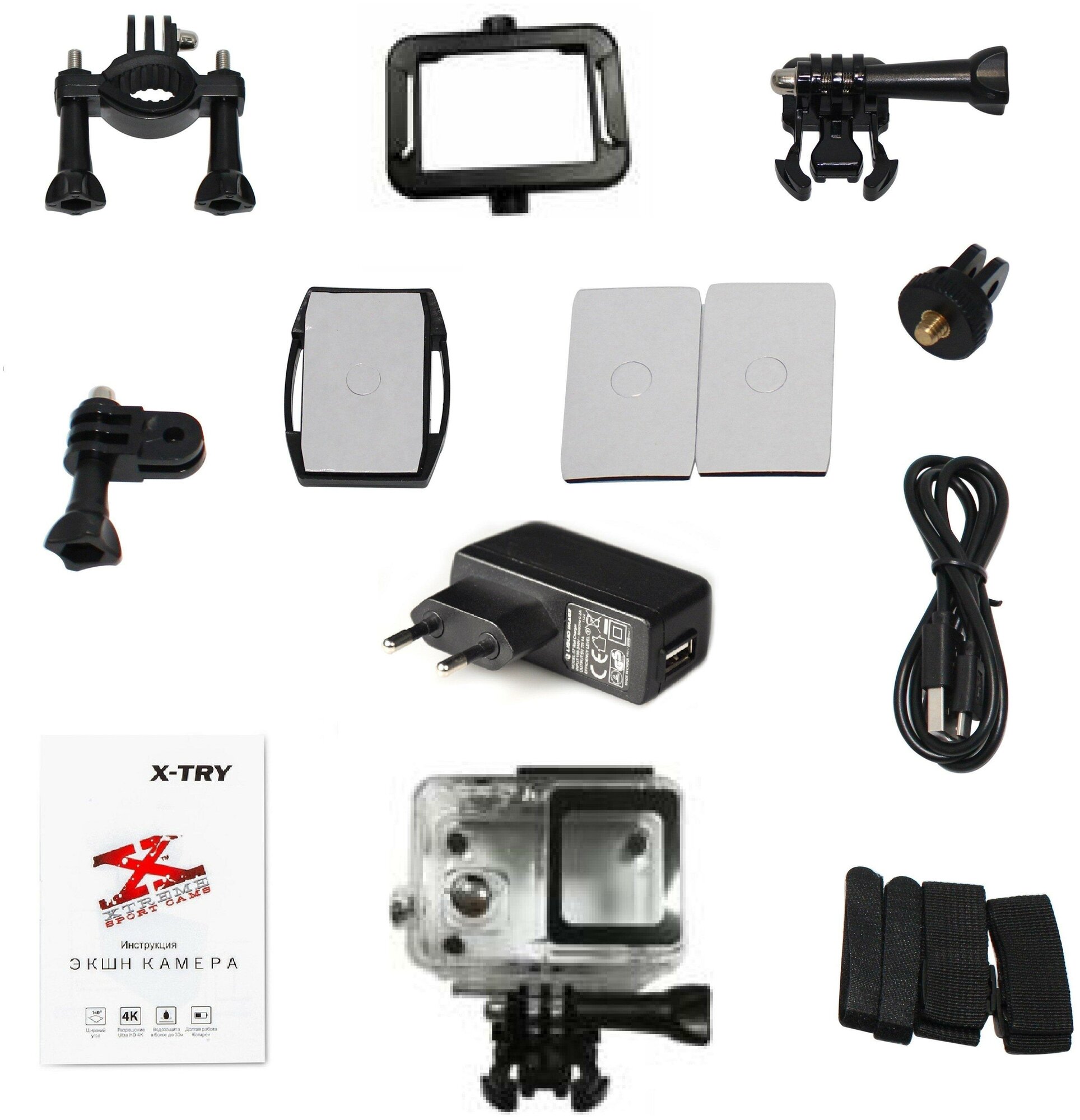 Экшн-камера X-Try XTC502 Gimbal Real 4K/60FPS WDR Wi-Fi Power