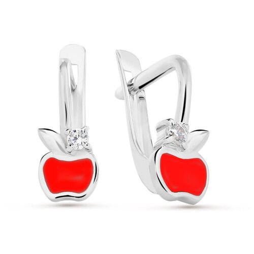 Серьги «Яблочки» детские из серебра, Pepela Jewelry