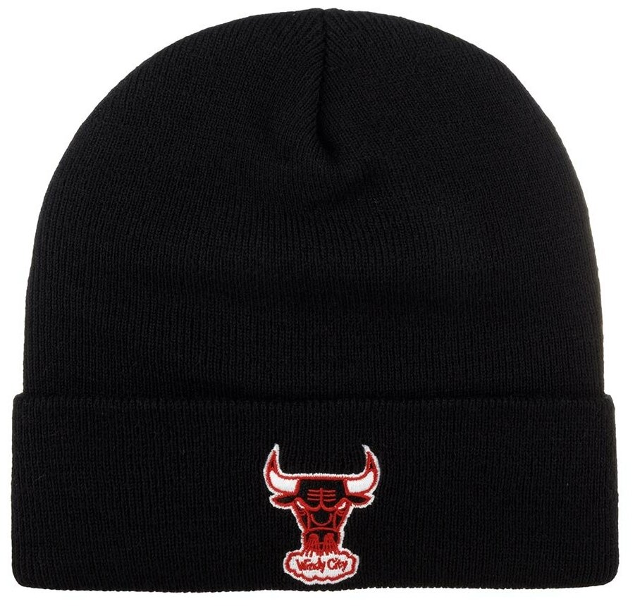 Шапка с отворотом MITCHELL NESS KTCFFH21HW017-CBUBLCK Chicago Bulls NBA 