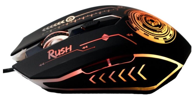 мышь проводная smartbuy rush mission игровая черная (sbm-727g-k) - фото №6