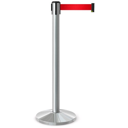 BarrierBelt® Имидж-стойка BarrierBelt® 03 с красной вытяжной лентой 3 метра
