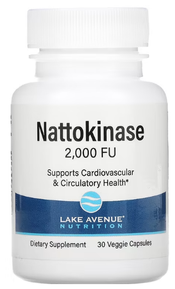 Lake Avenue Nutrition Nattokinase Proteolytic Enzyme (Наттокиназа протеолитический фермент) 2000FU 30 капсул