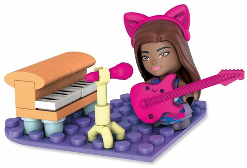 Кукла Mattel Mega Construx Barbie Профессии Музыкант, GWR21_GWR25
