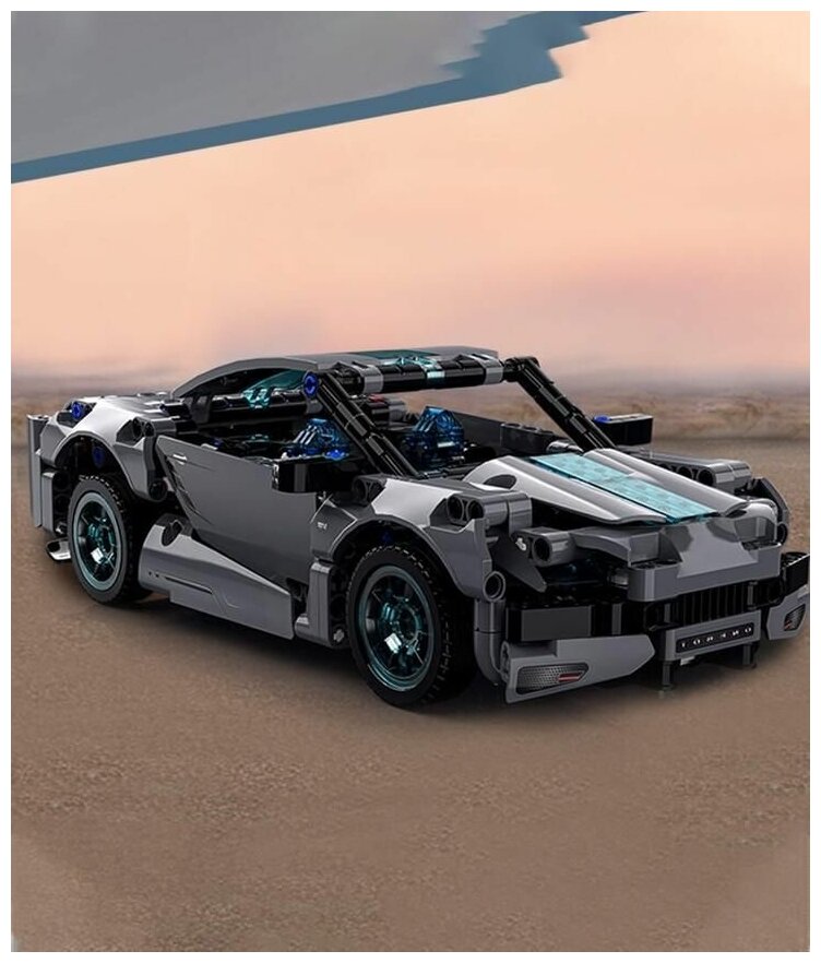 Конструктор автомобиль Onebot Building Block Static Supercar OBJBY61AIQI, серый