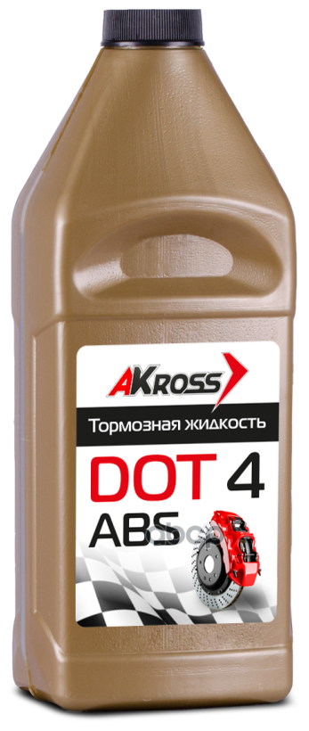 Тормозная Жидкость Dot-4 (Золото) 910г AKross арт. AKS0002DOT