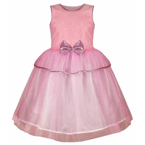 фото Розовое нарядное платье для девочки 84265-дн20 28/104 радуга дети