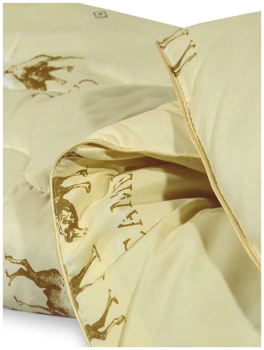 Одеяло Эльф из верблюжей шерсти "Всесезонное" 140х205 см полутораспальное (606-ВЕР) - фотография № 5