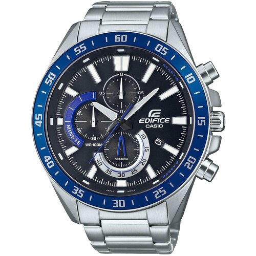 Наручные часы CASIO Edifice EFV-620D-1A2VUEF, серебряный, черный часы casio efv 620d 2avuef