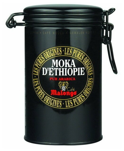 Malongo Moka D'Ethiopie кофе молотый 250г арабика 100% жестяная банка (4004) - фотография № 3