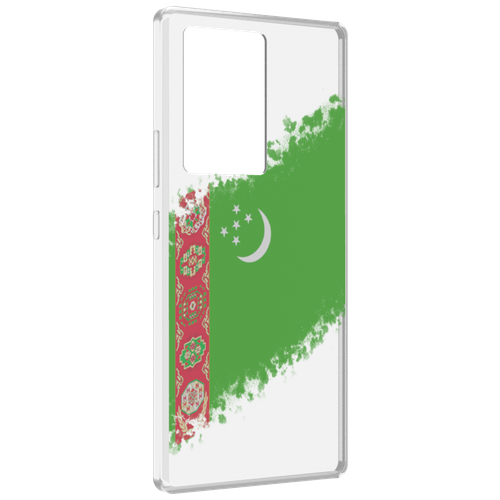 Чехол MyPads флаг герб Туркменистан-1 для ZTE Nubia Z40 Pro задняя-панель-накладка-бампер