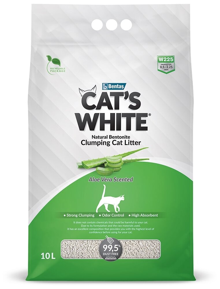 Комкующийся наполнитель Cat's White Aloe Vera