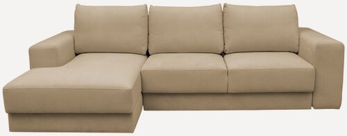 Изображение товара Диван-кровать Менли бежевый, левый угол, Независимый Пружинный Блок, механизм выкатная Еврокнижка, 315х160х80 см