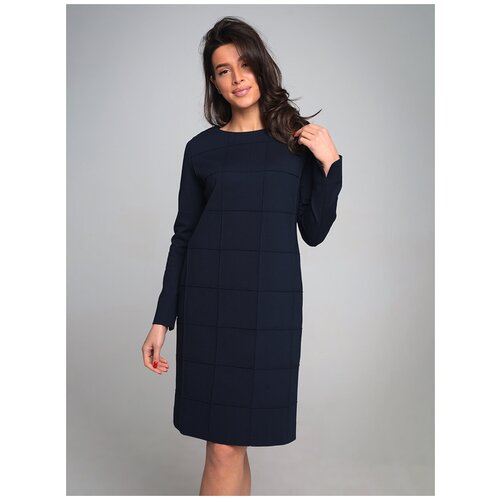 фото Платье (pm 1908) размер 3xl (54), темно-синий peche monnaie