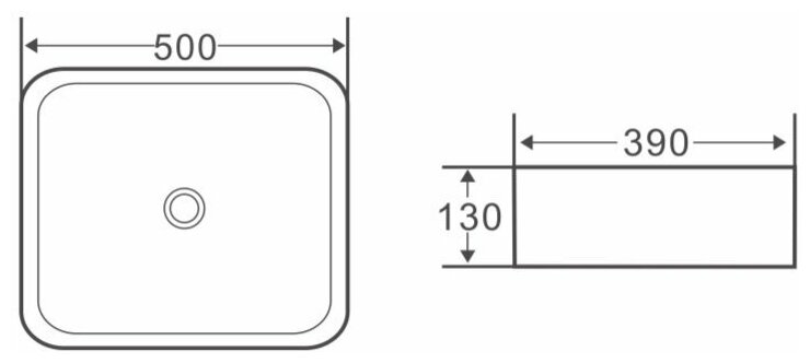 BelBagno Раковина накладная керамическая BB1304