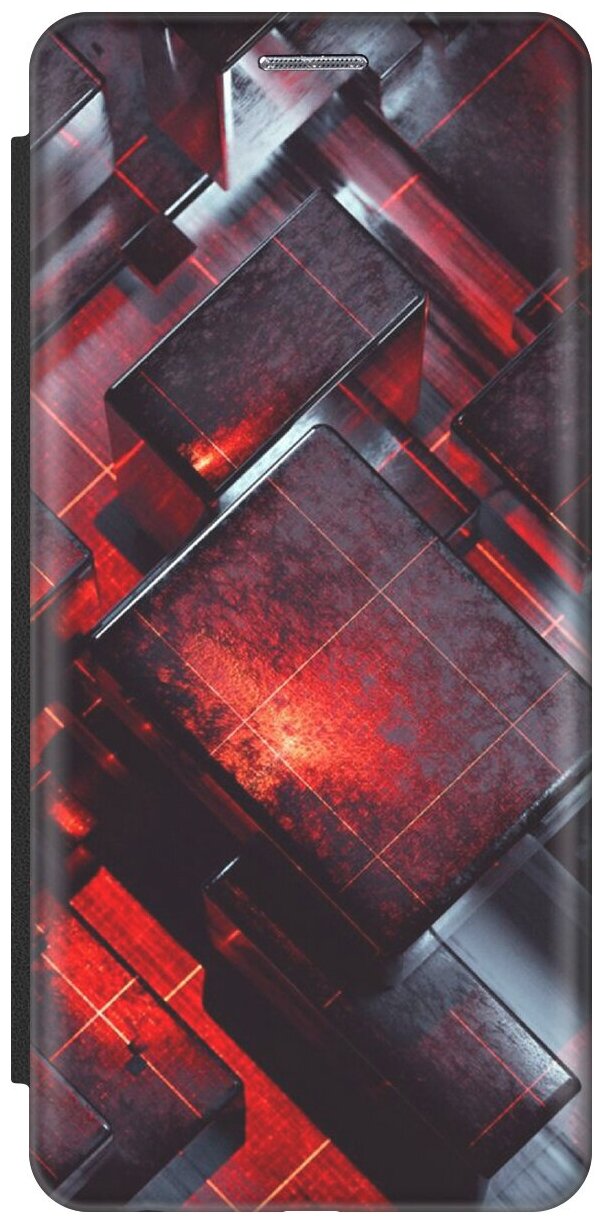 Чехол-книжка Гранатовые фигуры на Samsung Galaxy J2 Prime / Самсунг Джей 2 Прайм черный