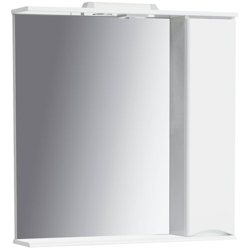 Зеркальный шкаф подвесной SanStar Smile 80 для ванной комнаты белый