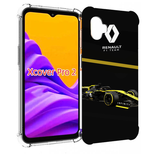 Чехол MyPads рено renault 2 для Samsung Galaxy Xcover Pro 2 задняя-панель-накладка-бампер