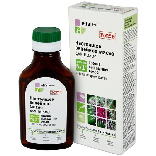 Elfa Pharm, Репейное масло, Против выпадения волос с активатором роста, 100 мл