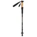 Палка для скандинавской ходьбы телескопическая 3 секции до 135 см (1 шт) цвет чёрный
