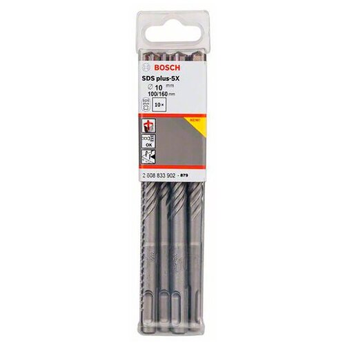 Набор буров SDS plus-5X Bosch 10шт 10x100 (902)