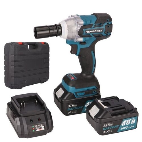 Бесщеточный аккумуляторный ударный гайковерт Profipower 18B MKDTW-18V E0086 830600₽