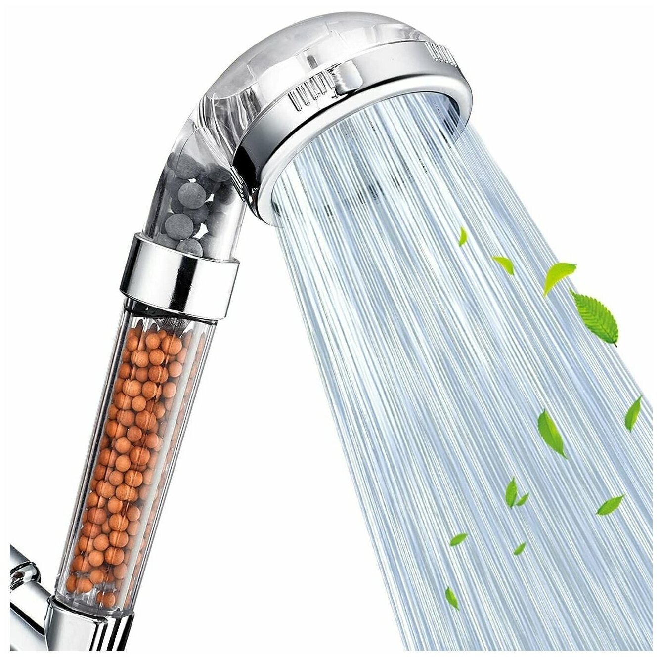 LS Водосберегающая лейка для душа массаж И СПА с фильтром для экономии воды с очищающими и бактерицидными гранулами