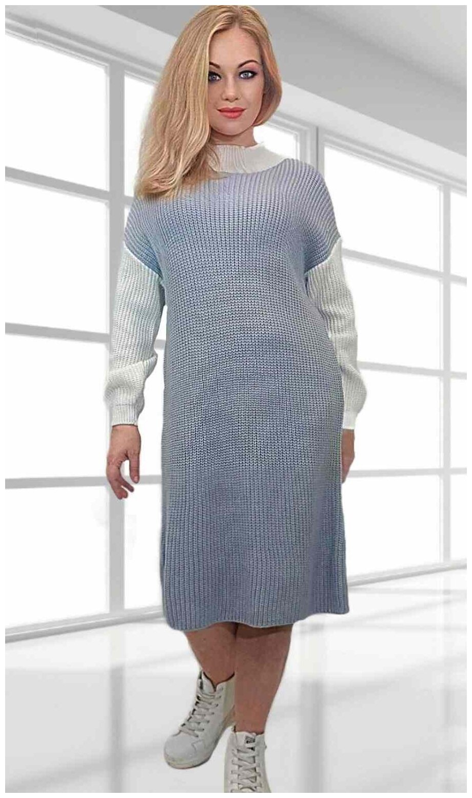 Платье размер 48/52, серый
