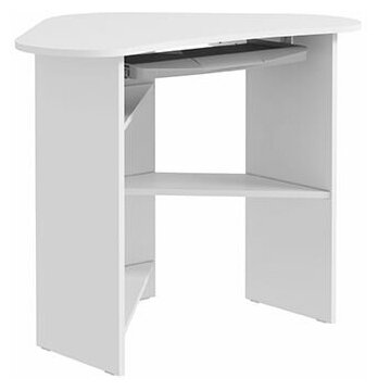 фото Компьютерный стол КС 800 угловой (белый)