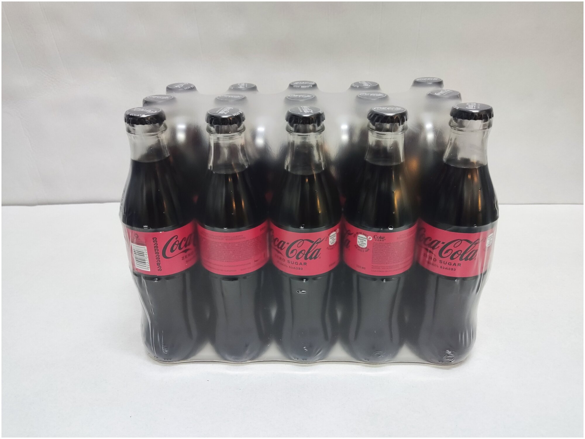 Coca-Cola ZERO, 15 шт 0.33 л, стекло, Напиток газированный Кока-Кола Зеро - фотография № 2